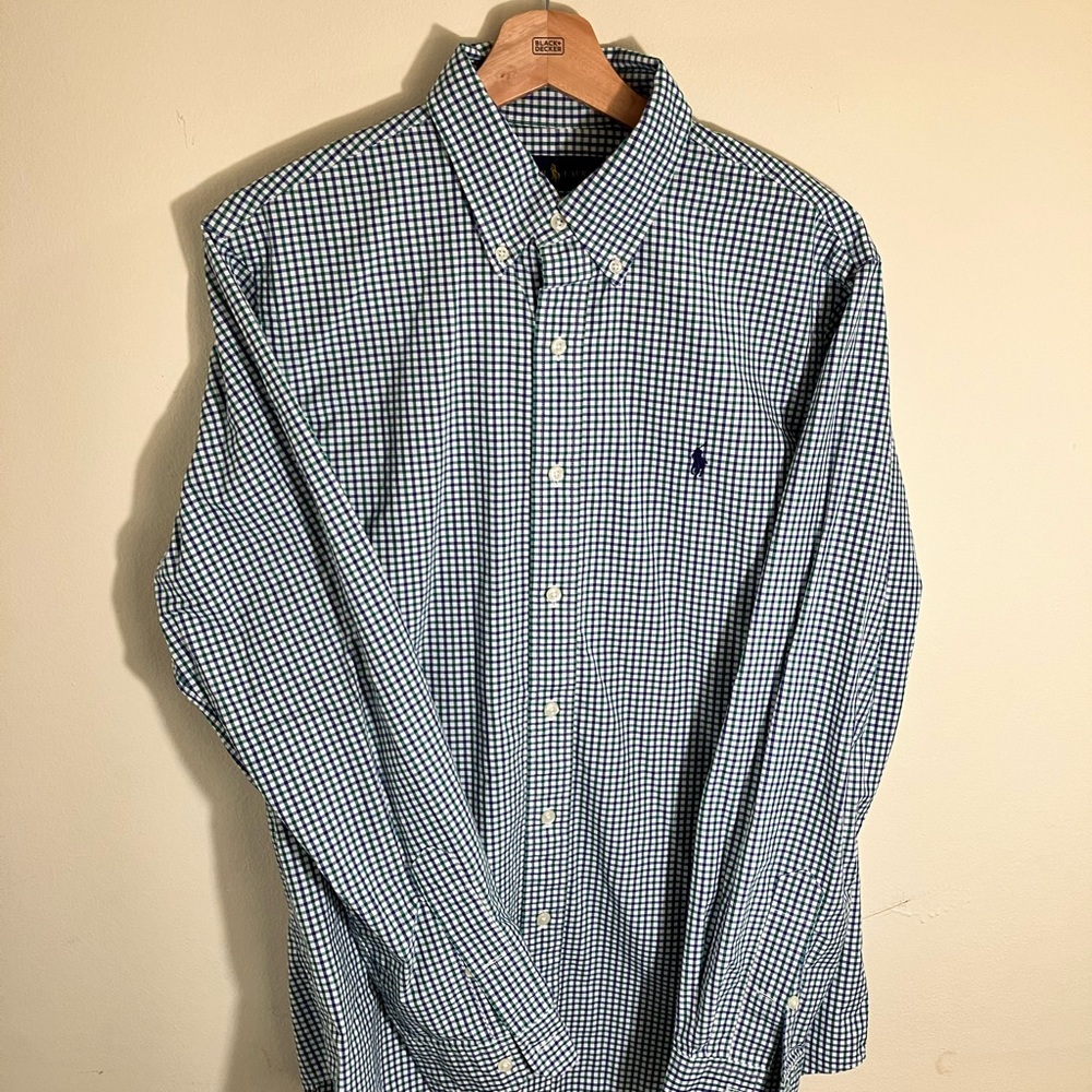 Men’s Ralph Lauren Button Down Dress Shirt (Size M)